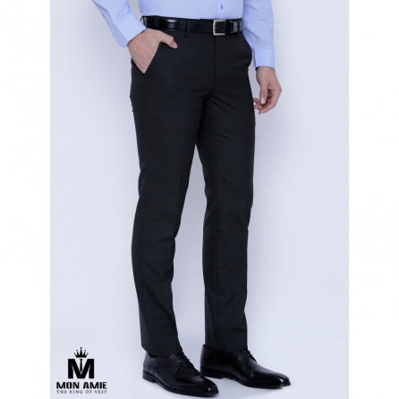 Men Regular Trouser in black 